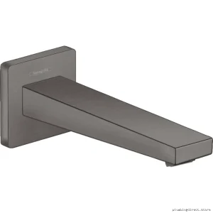 Hansgrohe Metropol Luxury Tub Faucet Spout Brushed Black Chrome Finish