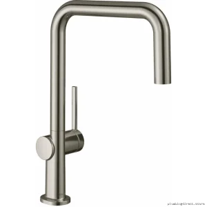 Hansgrohe Modern Stainless Steel Kitchen Faucet with Optic Finish