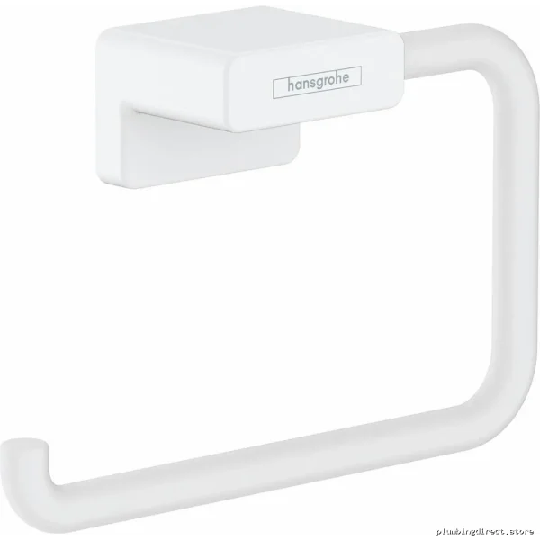 AddStoris Modern Toilet Paper Holder for Bathroom - White Matte Finish 41771700 Hansgrohe - Image 2