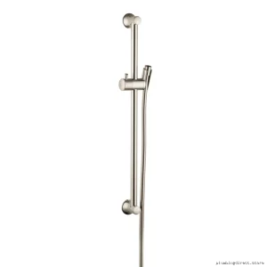 Hansgrohe Contemporary Brass Rod Holder – Polished Finish for Showers
