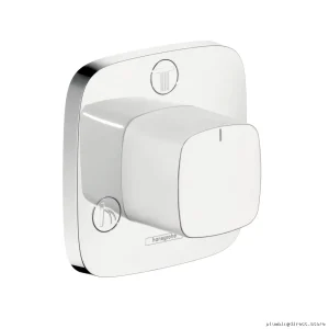Hansgrohe PuraVida Chrome White Shower Diverter Valve Trim Kit