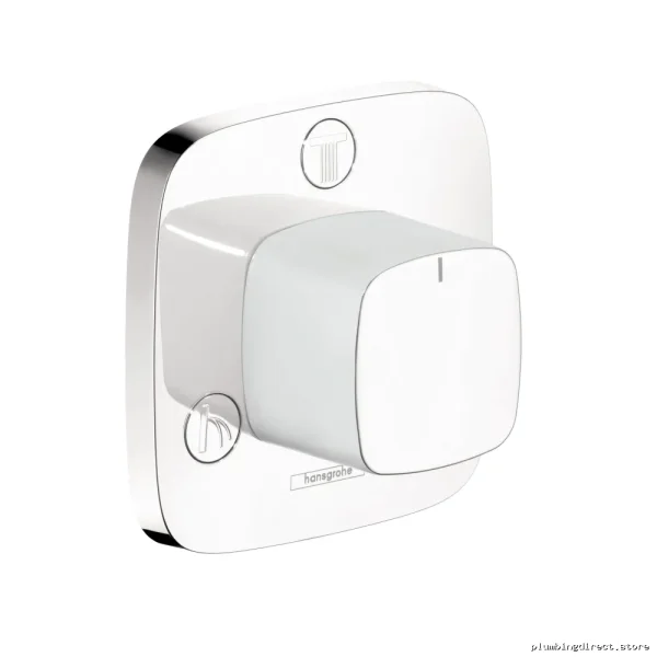 Hansgrohe Puravita Trio/Quattro Chrome Shower Diverters – Sleek Modern Kit #15937