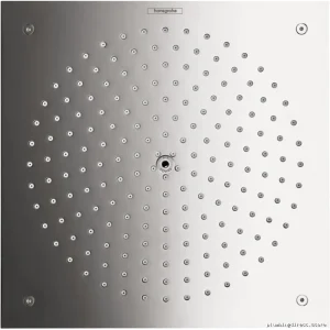 Hansgrohe Brushed Nickel Raindance 260 1-Jet Square Shower Head for Modern Bathrooms