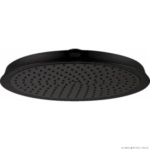 Hansgrohe Raindance Classic 240 High-Pressure Shower Head - Matte Black Single-Function Luxury Fixture