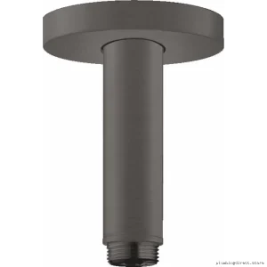 Hansgrohe Raindance E4 Ceiling Mount Extension Pipe – Brushed Black Chrome Finish