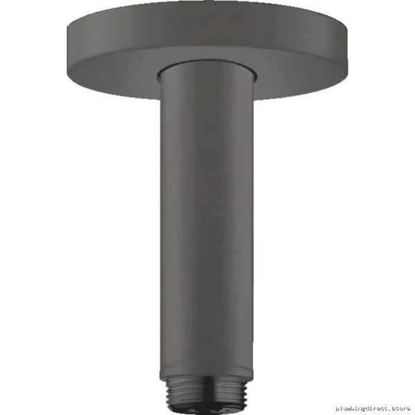 Hansgrohe Raindance E4 Ceiling Mount Extension Pipe – Brushed Black Chrome Finish