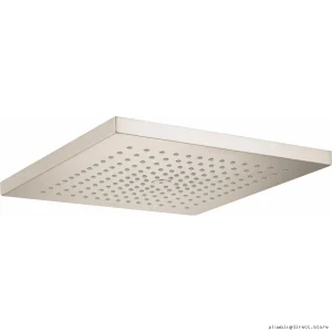 Hansgrohe Raindance E300 Single-Function Shower Head with Modern Design - Brushed Nickel Finish