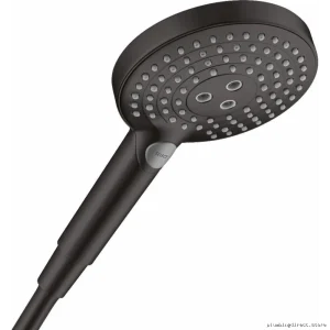 Hansgrohe Raindance Matte Black 3-Spray Handheld Showerhead S 120