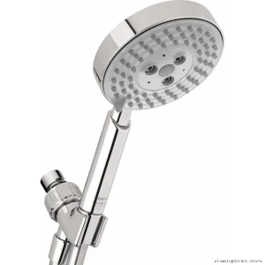 Hansgrohe Raindance S 100 Air Triple Spray Hand Shower Set - Modern Chrome Design