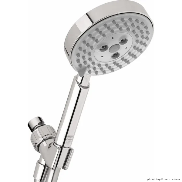 Hansgrohe Raindance S 100 Air Triple Spray Hand Shower Set - Modern Chrome Design