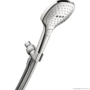 Hansgrohe Raindance Select E 120 3-Jet Air Tech Hand Shower Set White/Chrome 04541400