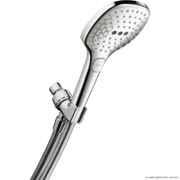 Hansgrohe Raindance Select E 120 3-Jet Air Tech Hand Shower Set White/Chrome 04541400
