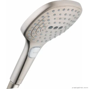 Hansgrohe Raindance Select E120 3-Spray Handheld Showerhead Brushed Nickel