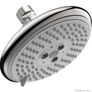 HansGrohe RainDance Triple-Jet Air Infused Luxury Showerhead – Modern Chrome Design