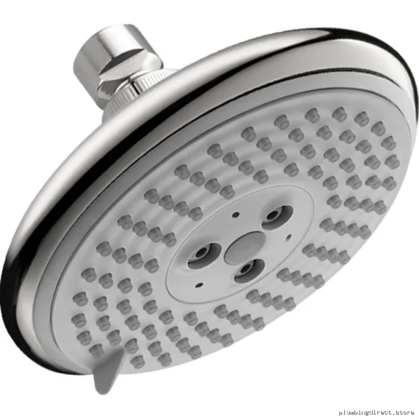 HansGrohe RainDance Triple-Jet Air Infused Luxury Showerhead – Modern Chrome Design