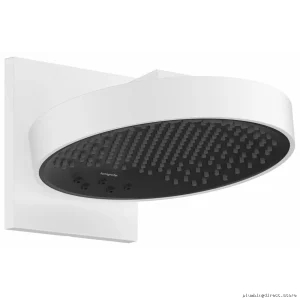 Hansgrohe Rainfinity 250 3-in-1 Shower Head with Wall-Mounted Trim - Matte White