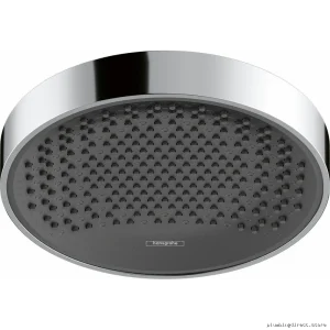 Hansgrohe Rainfinity Single Function Chrome Shower Head Simplified Easy Clean Design