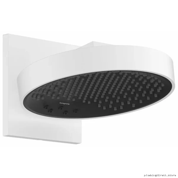 Hansgrohe Raininfinity Three-In-One Shower Head with Matte White Trim