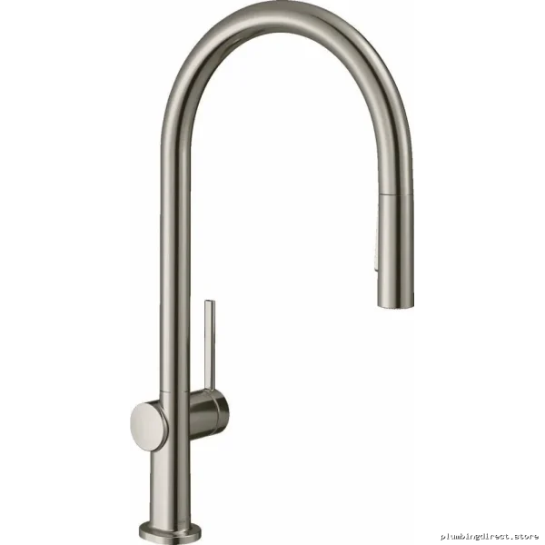 Hansgrohe Stainless Steel Pull-Down Kitchen Faucet with Spray