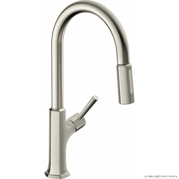 Hansgrohe Pull-Down Kitchen Faucet in Stainless Steel with Easy Clean Spray - Image 2