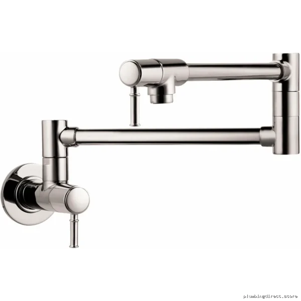 Polished Nickel Wall-Mounted Pot Filler by Hansgrohe Talis C