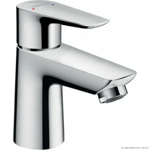 Hansgrohe Chrome Bathroom Faucet with Pop-Up Drain Talis E 80 Single Hole