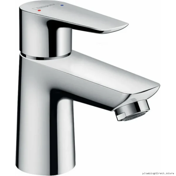 Hansgrohe Chrome Bathroom Faucet with Pop-Up Drain Talis E 80 Single Hole
