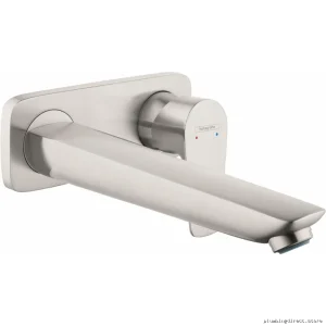 Hansgrohe Talis E Wall-Mount Bathroom Faucet Trim in Brushed Nickel