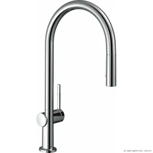 Hansgrohe Talis N Chrome Kitchen Faucet with Easy-Pull Spray Head 72800001