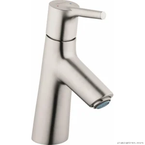 Hansgrohe Talis S 80 Brushed Nickel Single Lever Bathroom Faucet with Pop-Up Drain