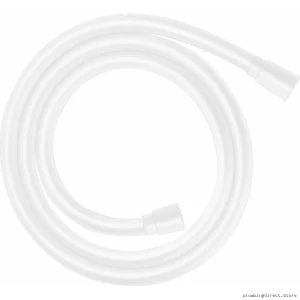 Modern Matte White Shower Hose by Hansgrohe Techniflex
