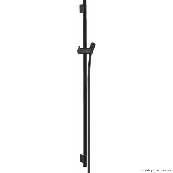 Hansgrohe Unica 36-Inch Matte Black Wall Mounted Towel Bar - Image 2