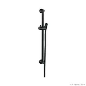 Hansgrohe Unica C 24 Bathroom Wall Bar - Matte Black Shower Bar