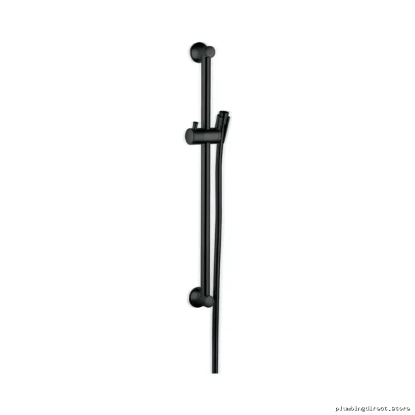 Hansgrohe Unica C 24 Bathroom Wall Bar - Matte Black Shower Bar