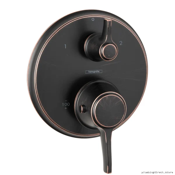 Hansgrohe Venetian Bronze Ecostat Classic Thermostat Trim w/ Vol Ctrl & Divert - Model