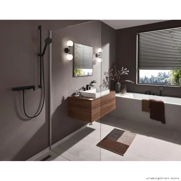 Hansgrohe Vivenis Widespread Bath Faucet with Pop-Up Drain & Matte Black