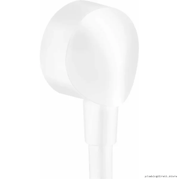 Hansgrohe Wall-Mounted Outlet with Check Valve - Matte White 27458703 - Image 2