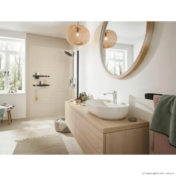 Hansgrohe WallStoris Towel Hook Matte Black Bathroom Accessory