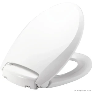 Bemis H1900NL White Heated Toilet Seat with iLumalight & Quiet-Close Lid