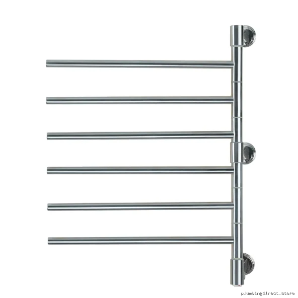 Jack Swivel Heated Towel Bar - Brushed Finish J-D006