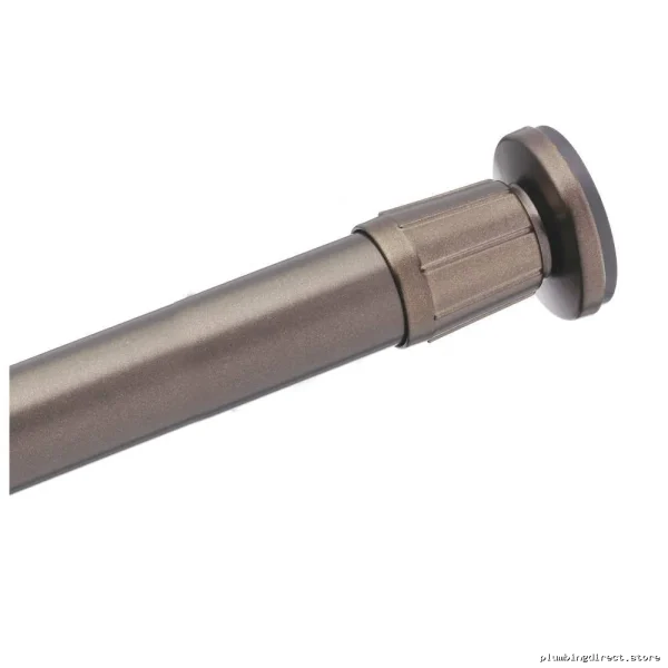 Heavy Duty Aluminum Tension Shower Rod - Old World Bronze Finish 5' Rod Set with Stainless Steel Construction | Donner