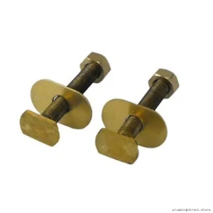 Brass Toilet Bolt Set | Heavy Duty Installation Kit