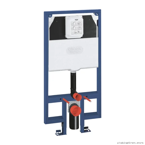 Rapid SL Chrome Heavy-Duty Wall Carrier for 2x4 Fixtures - Grohe Model 38996000