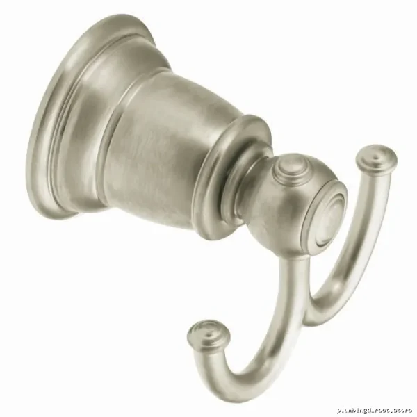 Bathroom Heavy Duty Double Robe Hooks in Brushed Nickel by Moen - Image 2