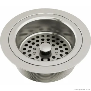 Heavy Duty Flange-Strainer Kit for Kitchen Sink Drain - Stainless Steel 69052-SS Brizo