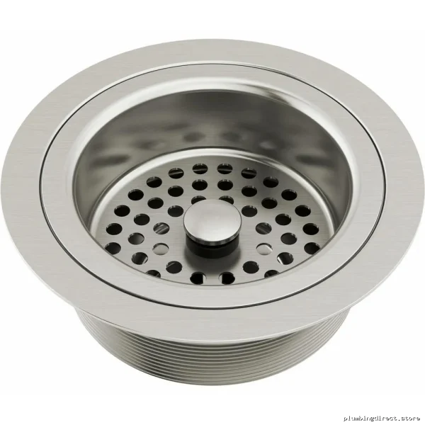 Heavy Duty Flange-Strainer Kit for Kitchen Sink Drain - Stainless Steel 69052-SS Brizo