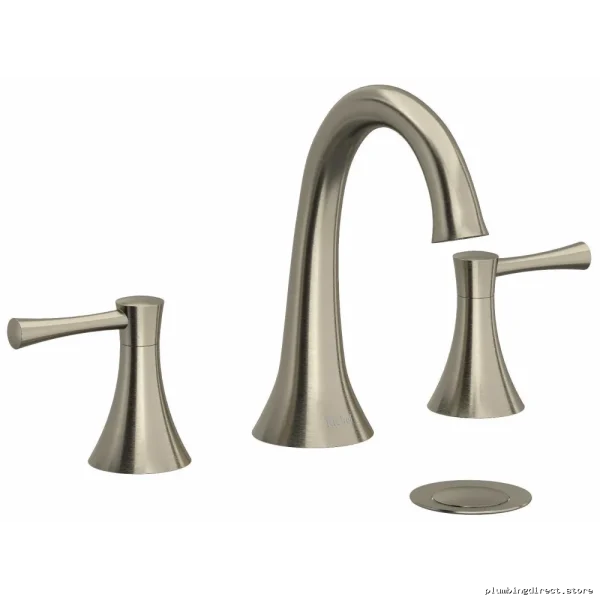 Brushed Nickel High-Efficiency Widespread Bath Faucet with Lever Handles
