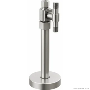 High-Flow Straight Supply Valve with Cross-Handle Design - Luxe Nickel Finish BT021205-NK Brizo