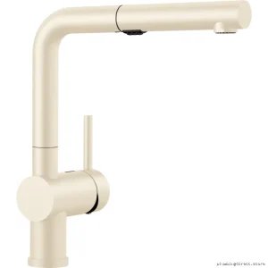 Kitchen Faucet with High-Flow Pull-Out Spray - Linus Biscuit 526372 Blanco
