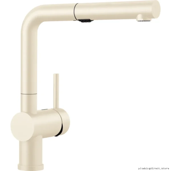 Kitchen Faucet with High-Flow Pull-Out Spray - Linus Biscuit 526372 Blanco